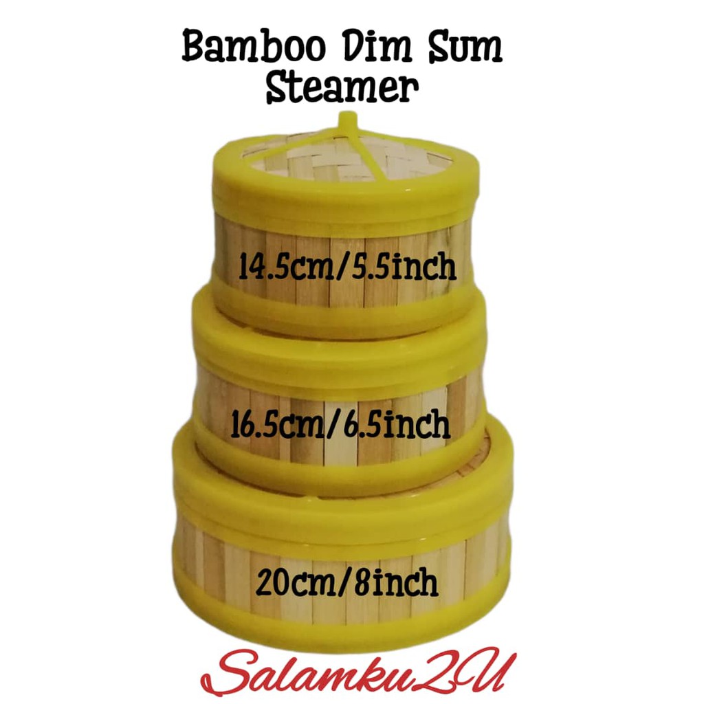 Ready Stock !!! Bamboo Steamer/Dim Sum Steamer/Bamboo Steamer With ...