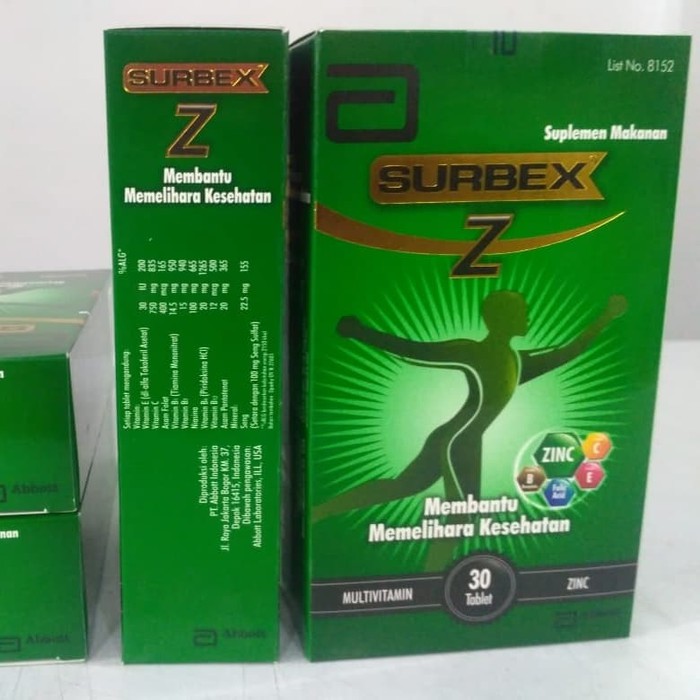 SURBEX Z MULTI VITAMIN CONTENTS 30 tablet | Shopee Malaysia