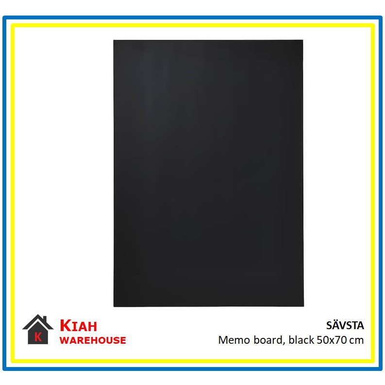 SAVSTA SÄVSTA Memo board Blackboard, black 50x70 cm Papan Kenyataan