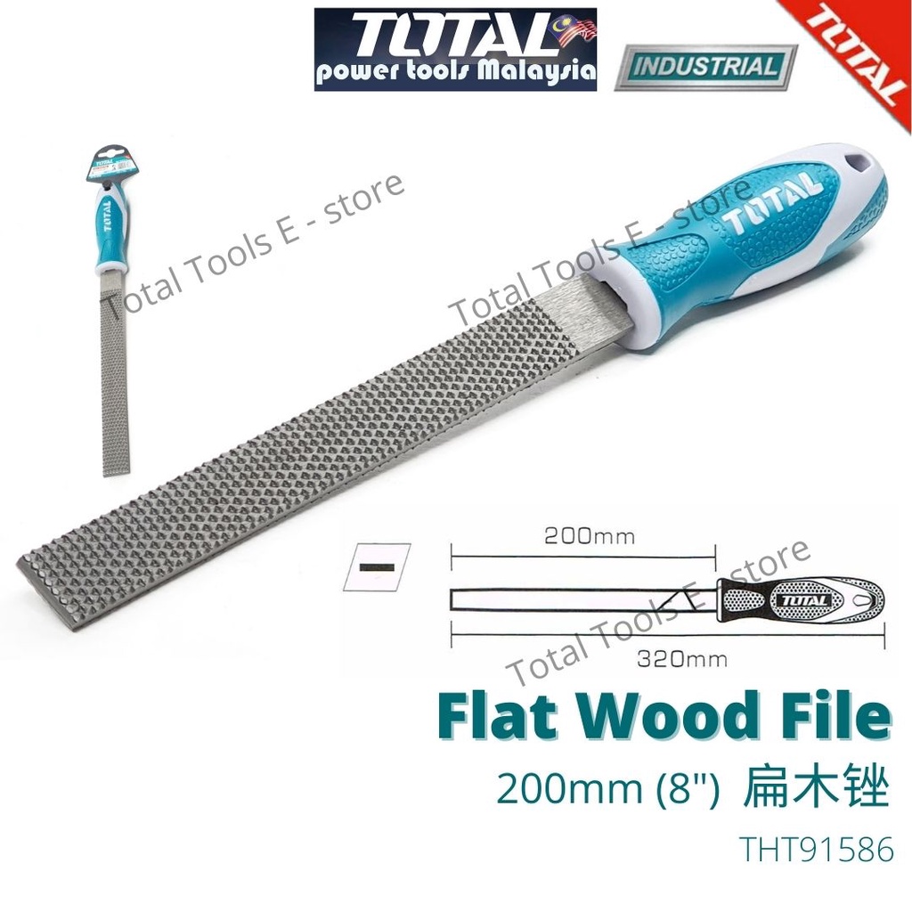 TOTAL Wood File 木锉 200mm (8'') - THT91586P | Shopee Malaysia