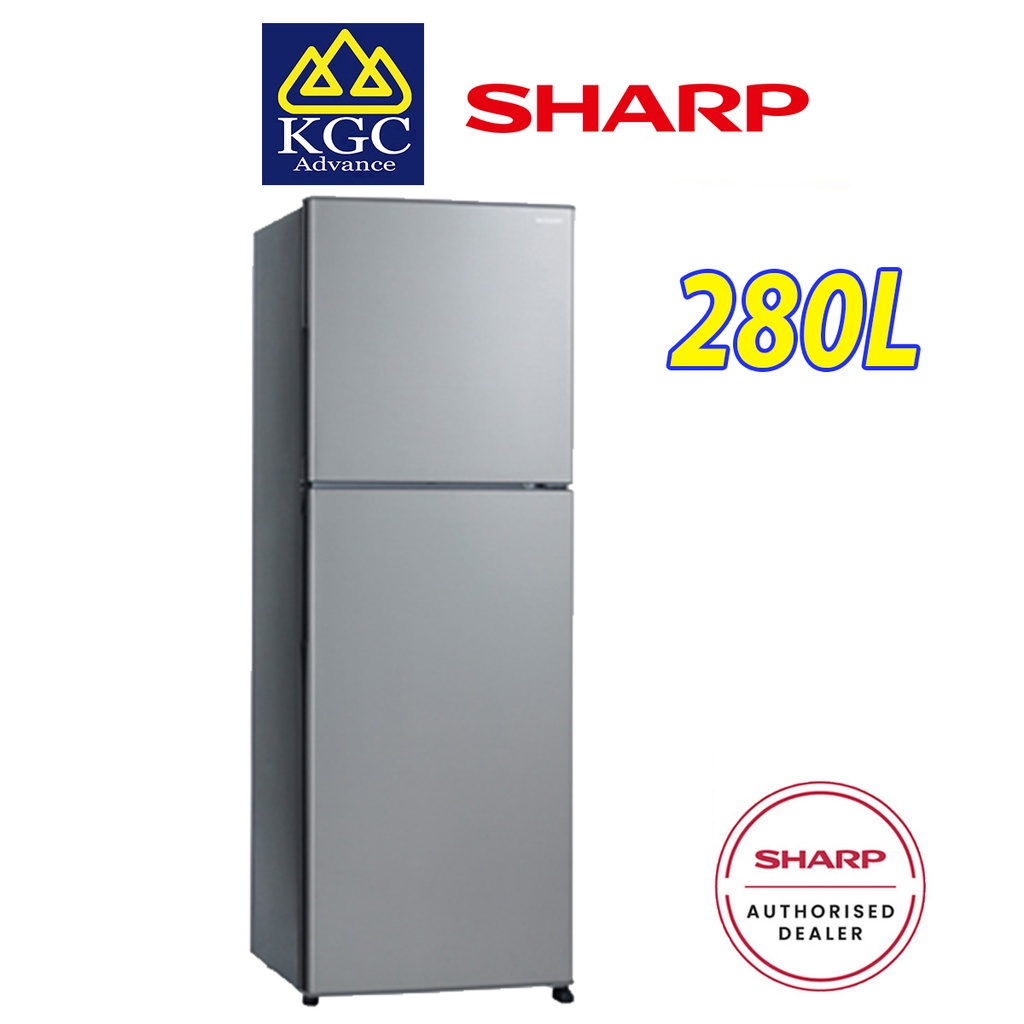 Sharp (280L) Fridge 2 Door Refrigerator SJ285MSS Shopee Malaysia