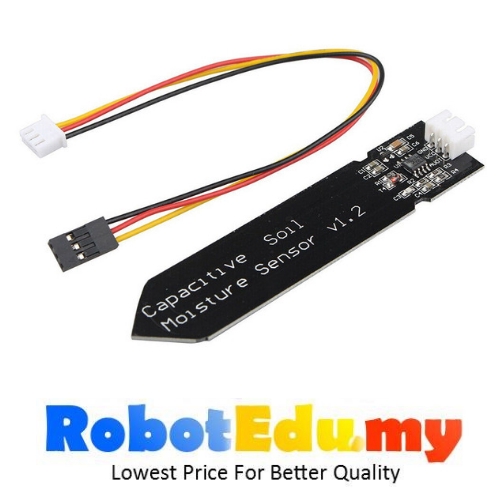 Analog Capacitive Corrosion Resistant Soil Moisture Sensor - Free Cable - For Arduino
