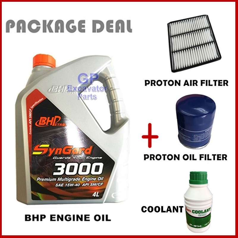 (100 Original Oil)Package BHP Engine Oil SynGard 3000 + Proton Oil
