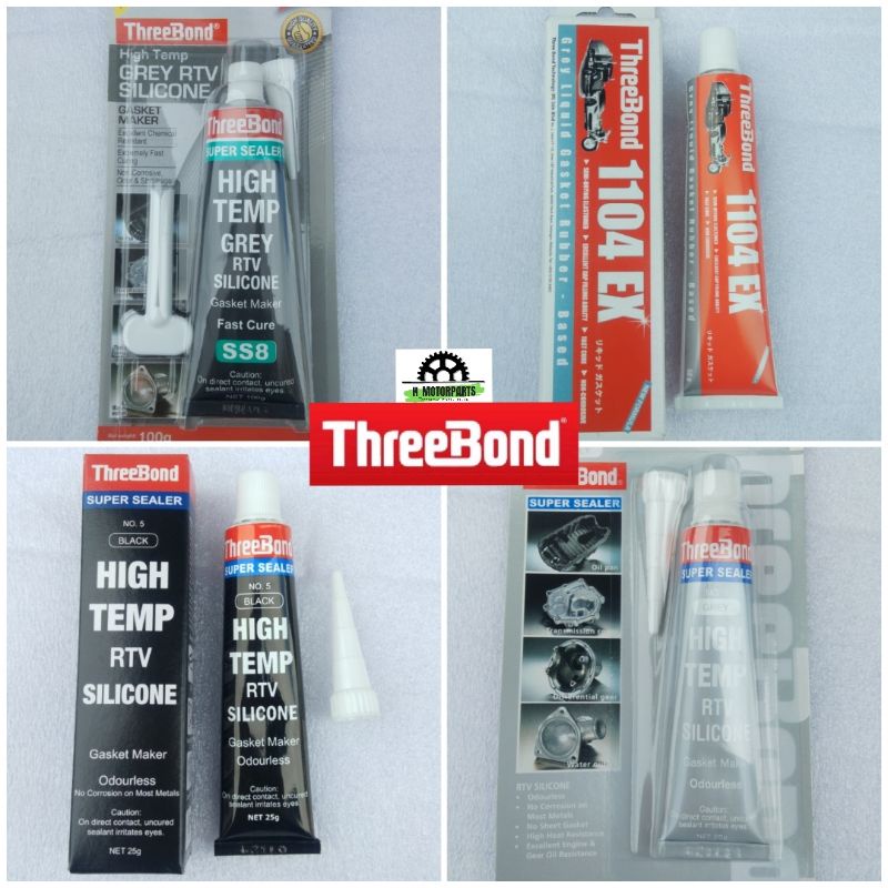 Gum Gasket THREEBOND BLACK GREY LIQUID GASKET RUBBER Three Bond Gasket