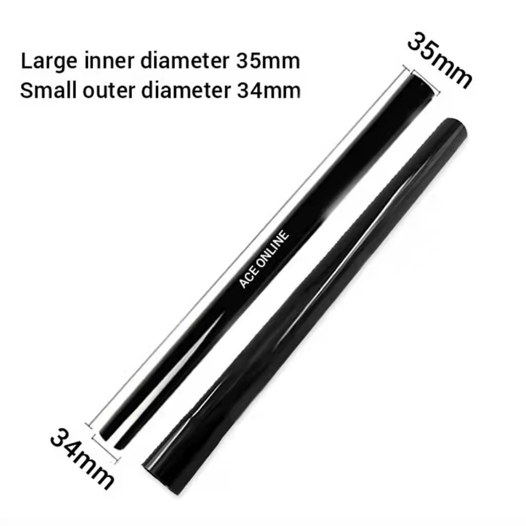 Lot De 2 Tubes Rallonge Noir 35 Mm Pour Aspirateur Karcher A2004, MV3, WD3
