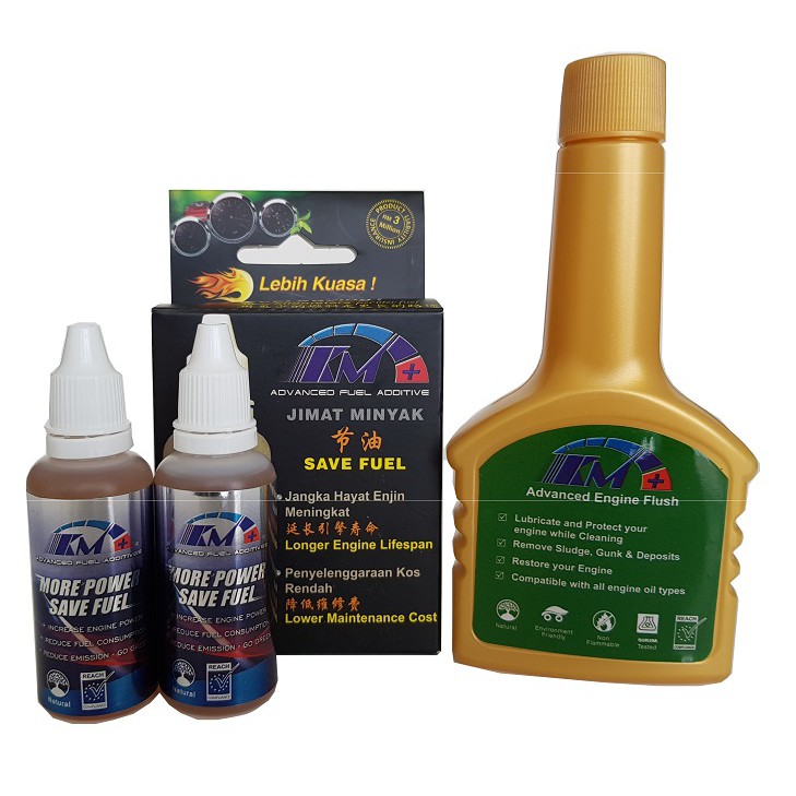 KM+ Advanced Engine Flush & Advanced Fuel Additive(for 160L fuel