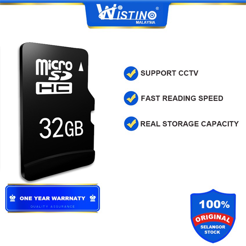 (Selangor Stock)Wistino CCTV Micro SD Card for Smart Cameras for Local ...