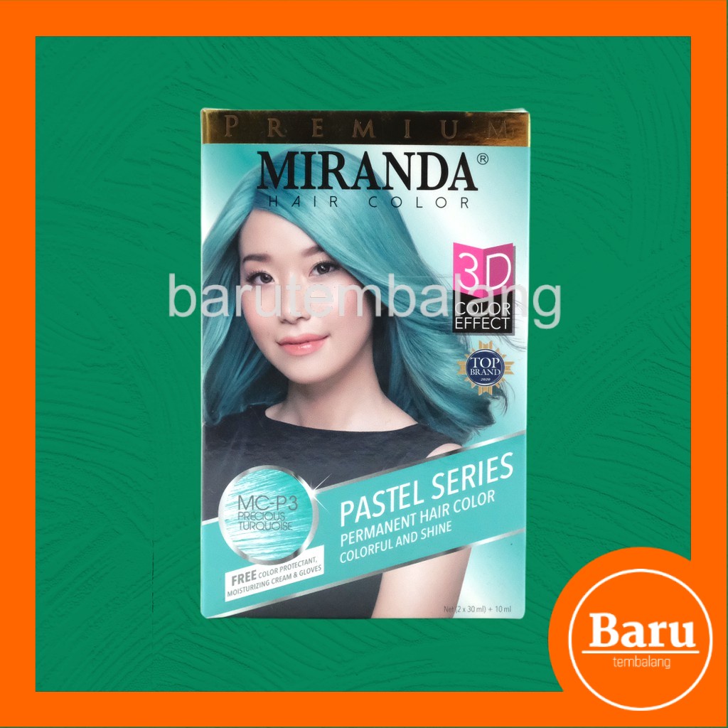 Miranda HAIR COLOR PASTEL SERIES MC-P3 PRECIOUS TURQUOISE | Shopee Malaysia