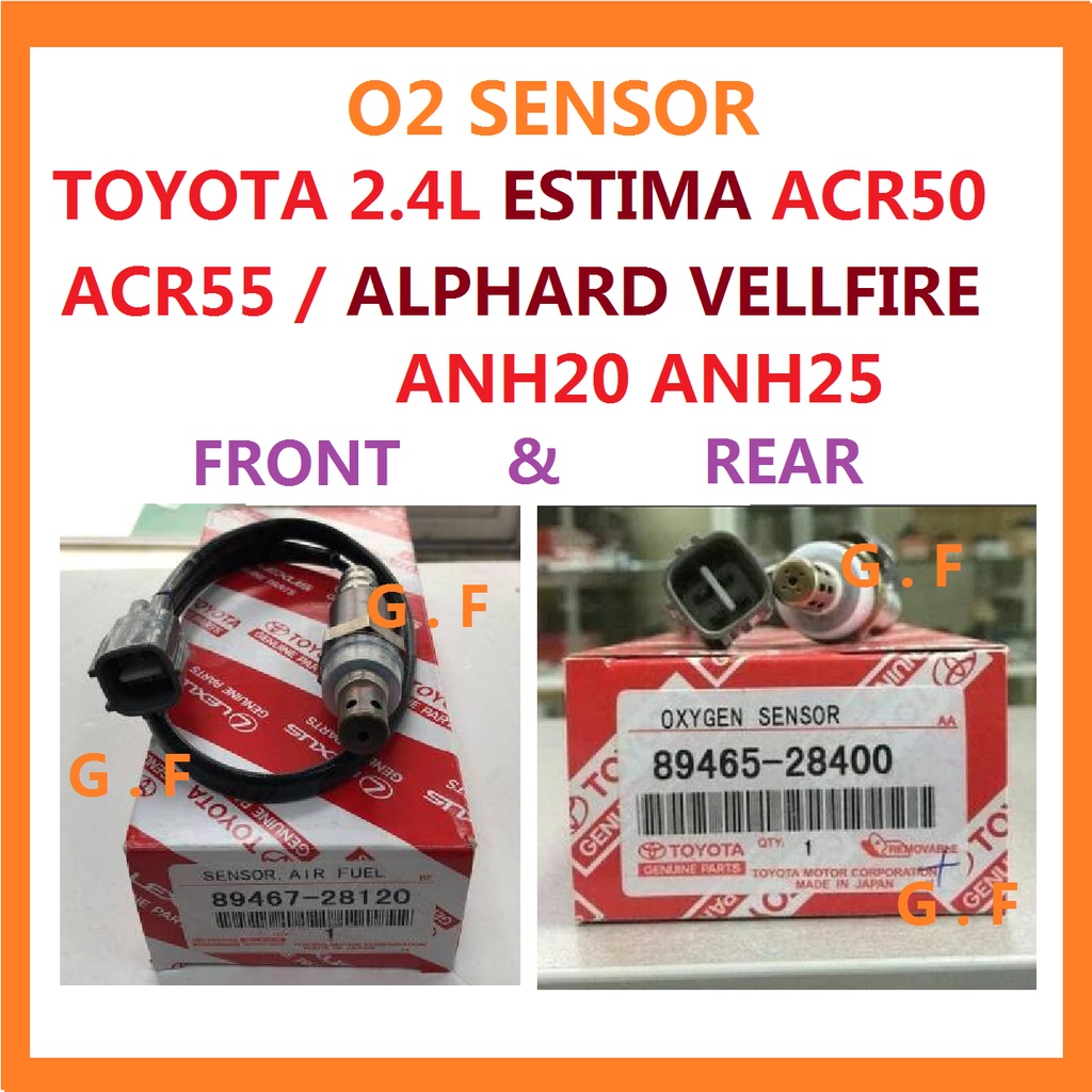 O2 SENSOR TOYOTA ESTIMA 2.4 ACR50 ACR55 ALPHARD VELLFIRE ANH20 ANH25 2 ...
