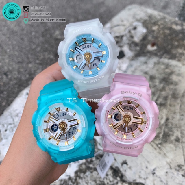 BABY-G Sea Glass Series BA-110SC-2A / BA-110SC-4A / BA-110SC-7A