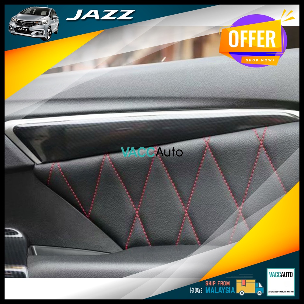 Honda Jazz Fit GK GK5 T5A 3rd Door Panel lower Lining Carbon Fiber