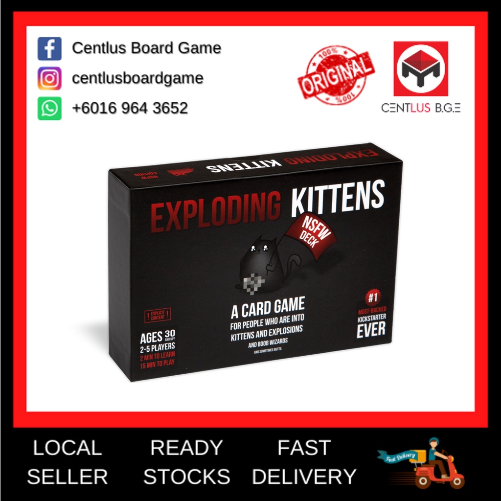 Exploding Kittens NSFW Edition Board Game