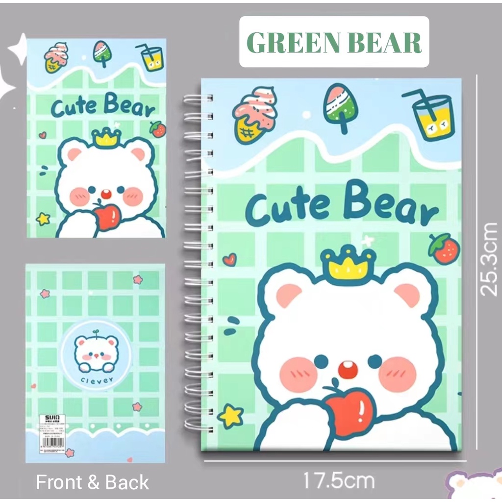 B5 Cute Notebook/ Hardcover Notebook/Rabbit Notebook/Bear Notebook