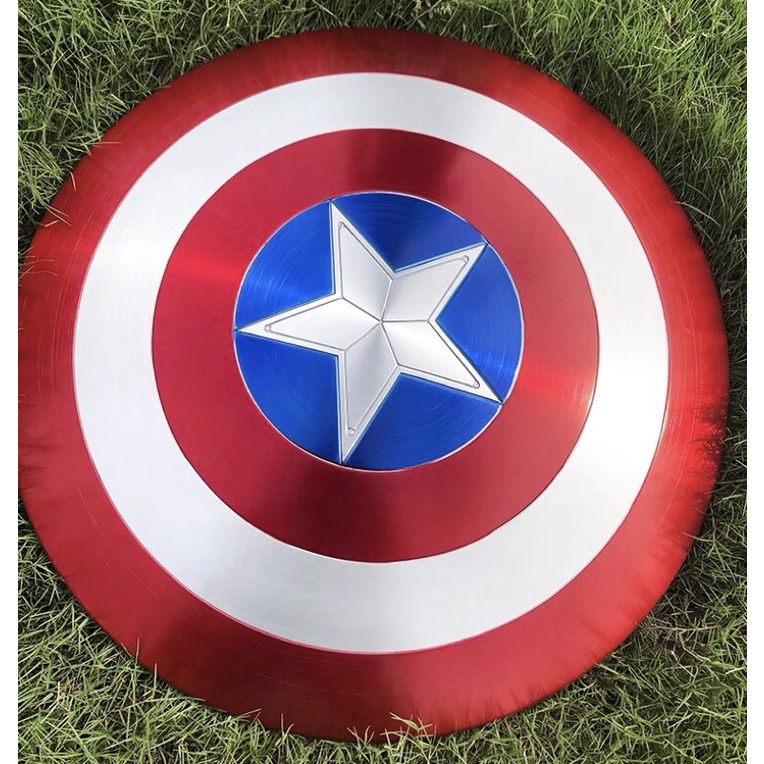 Captain America Lightweight 1:1 Scale Metallic Color ABS Shield, with