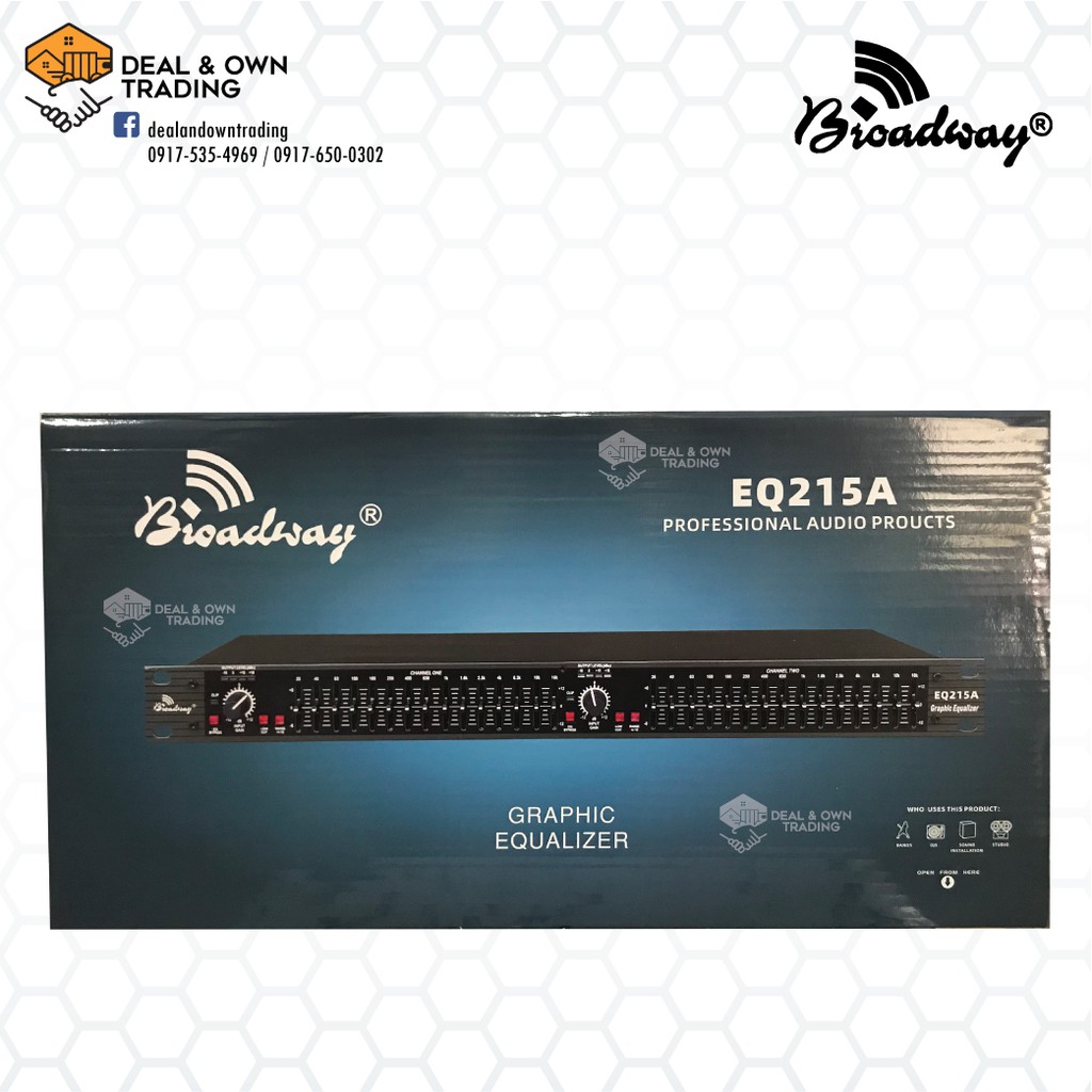 Broadway EQ215A Dual Channel 15 Band Graphic Equalizer Shopee Malaysia