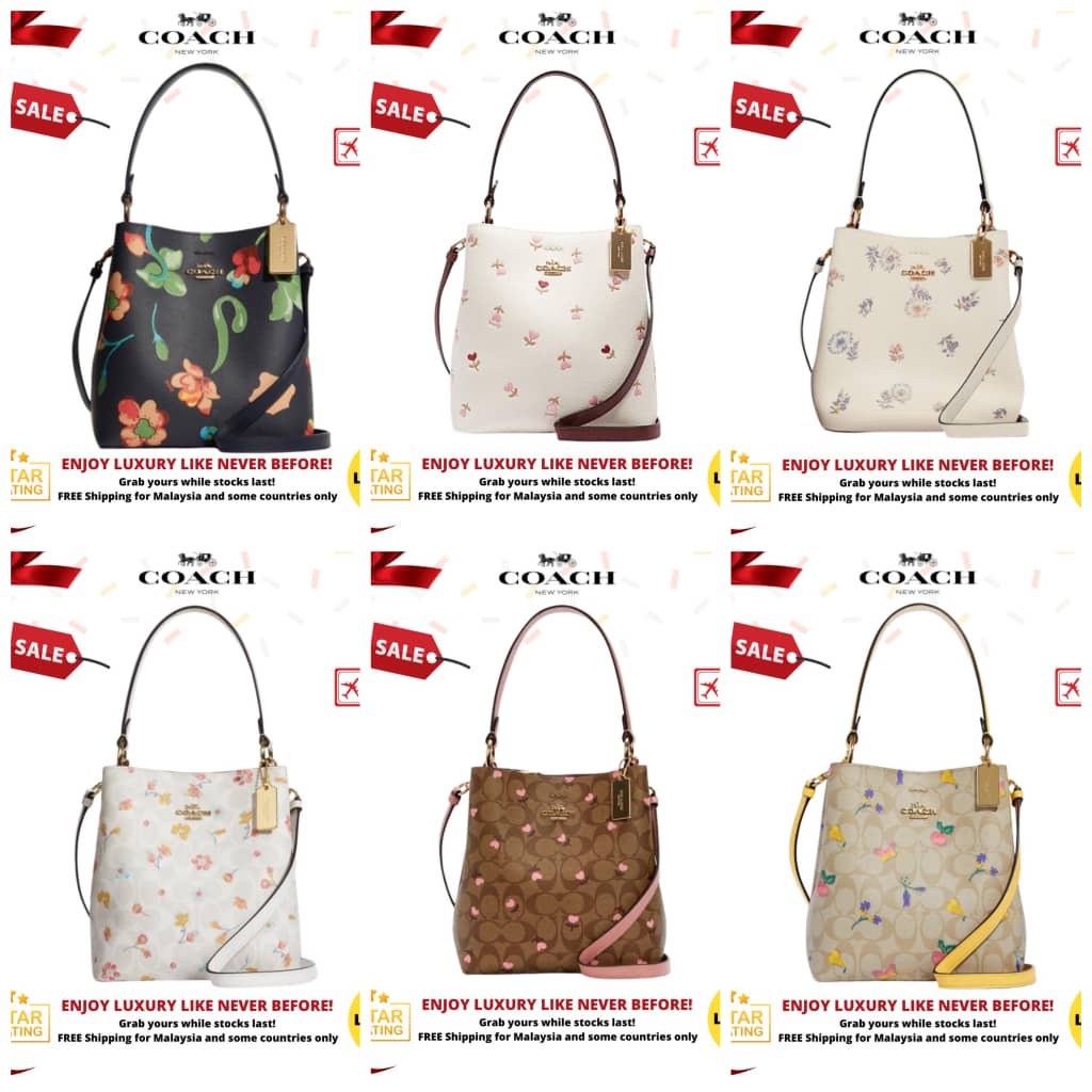 COACH® Outlet  Small Town Bucket Bag With Dandelion Floral Print