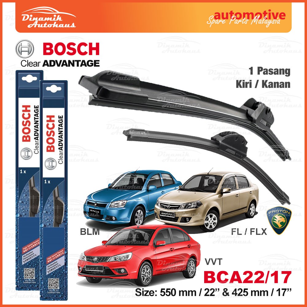 Proton Saga BLM / FL / FLX / VVT Car Front Windscreen Soft Wiper Size