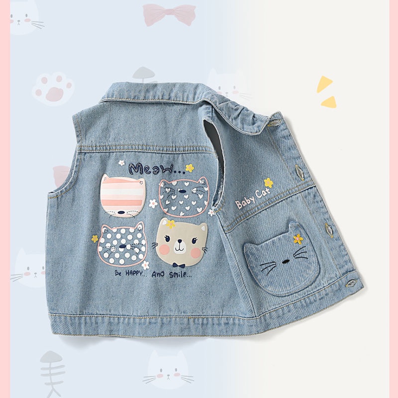 Denim vest best sale for baby girl