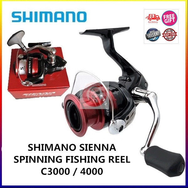 SHIMANO SIENNA C3000 / 4000 SPINNING FISHING REEL