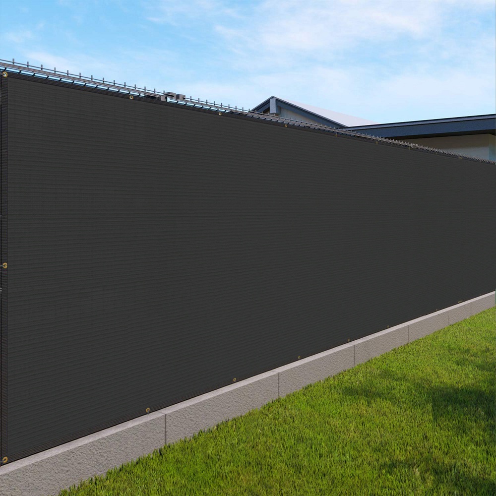 1.5m Black Color Fence 80% Sun Shade Mesh Canopy Awning Privacy Screen ...