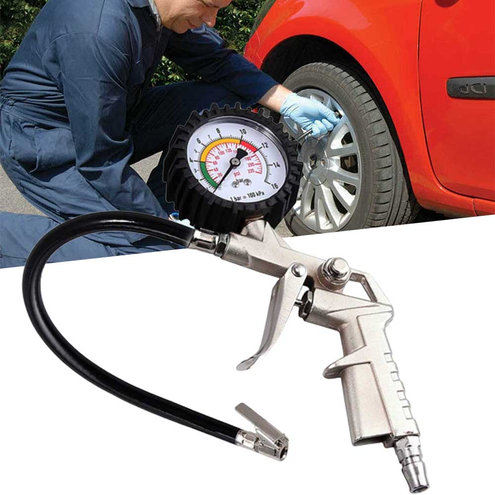 Car tyre pressure gauge deals and pump