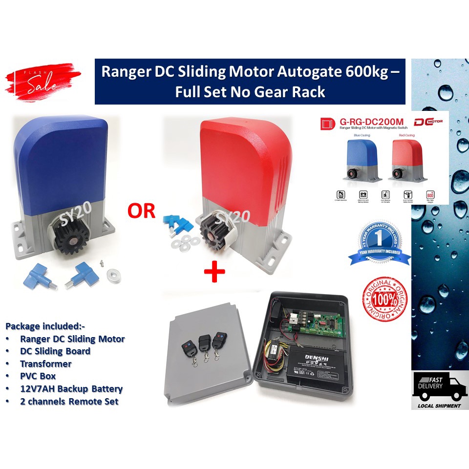 Ranger Sliding DC Motor with Switch Autogate System For 600kg