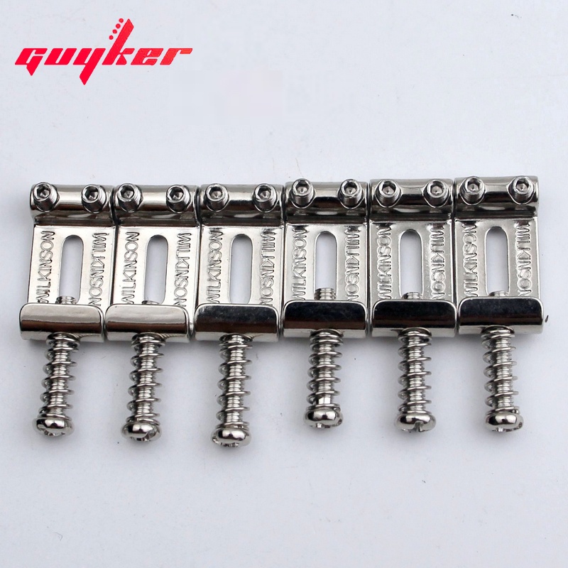 Guyker GG2001 Tremolo Bridge Vintage Bent Steel Saddles For ST Electric Guitar It is our NEW RELEASE and it is on SALE too! Use code DEAL20 for 20% off! #guyker #guitarupgrade #electricguitar