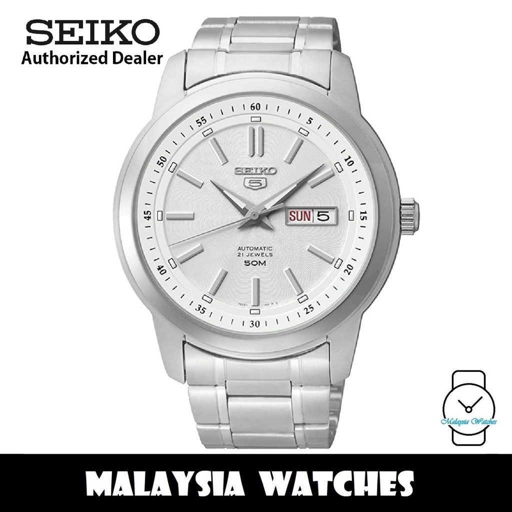 Seiko 5 SNKM83K1 Automatic Silver Dial Hardlex Crystal Glass Stainless Steel Men s Watch Shopee Malaysia