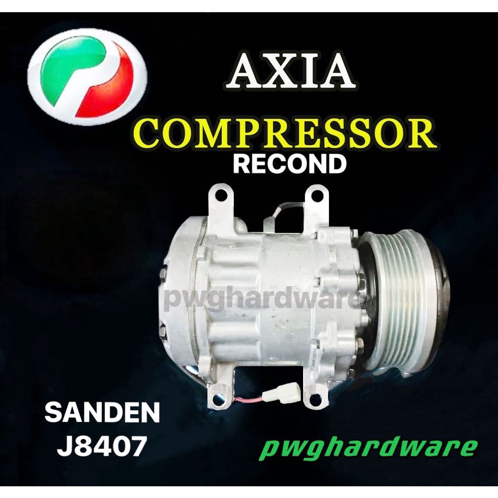 Recond Perodua Axia Air Cond Compressor SANDEN Axia 6PK / Kompressor