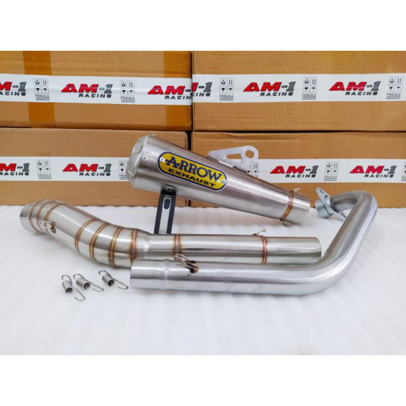 Exhaust Racing Arrow New R15 V2 V3 Vva Vixion Nva Nvl R Byson Xabre MT15 Gsx150 Gsx 150 Satria F FU Shopee Malaysia