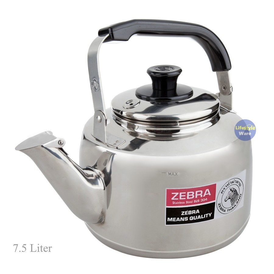 ZEBRA SUS304 STAINLESS STEEL WHISTLING KETTLE CENTURY 4.5 LITRE 5.5