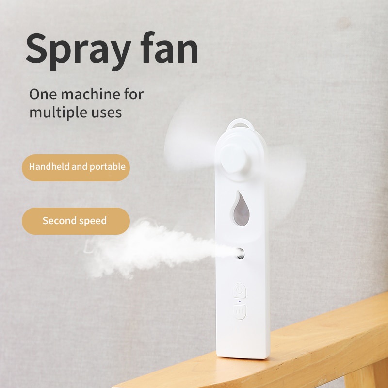 Mini Handheld Fan With Mister USB Nano Spary Diffuser Fold Air