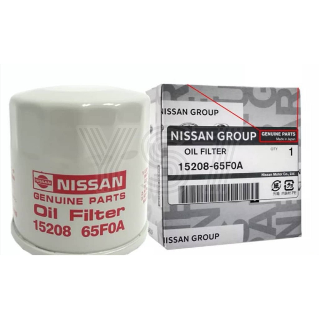 Genuine Nissan Oil Filter 15208-65F0A For Almera Serena Grand Livina X ...