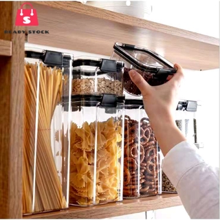 Square Large Capacity Storage Jars With Detachable Snap Button,  Moisture-proof Insect-proof Sealed Storage Containers For Rice, Cereals,  Grains, Flours, Pet Food, Household Airtight Rice Dispenser, Food Storage  Jar, Home Kitchen Supplies 