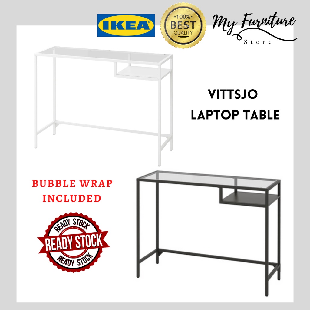 IKEA VITTSJO Laptop Table 100x36cm Meja Komputer Riba Desk Computer
