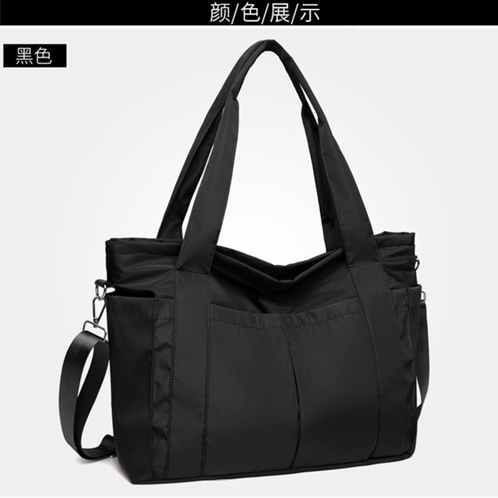 HIGH CAPACITY PLAIN BIG NYLON TOTE BAG HAND CARRY BAG HANDLE BAG