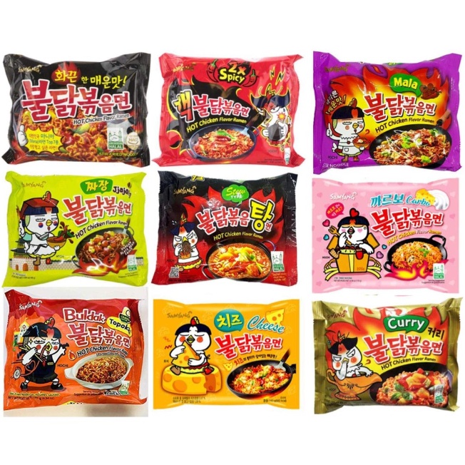 SAMYANG Ramen Noodle / Mi Ramen 140gm1pkt ( Carbonara / Cheese / Hot ...