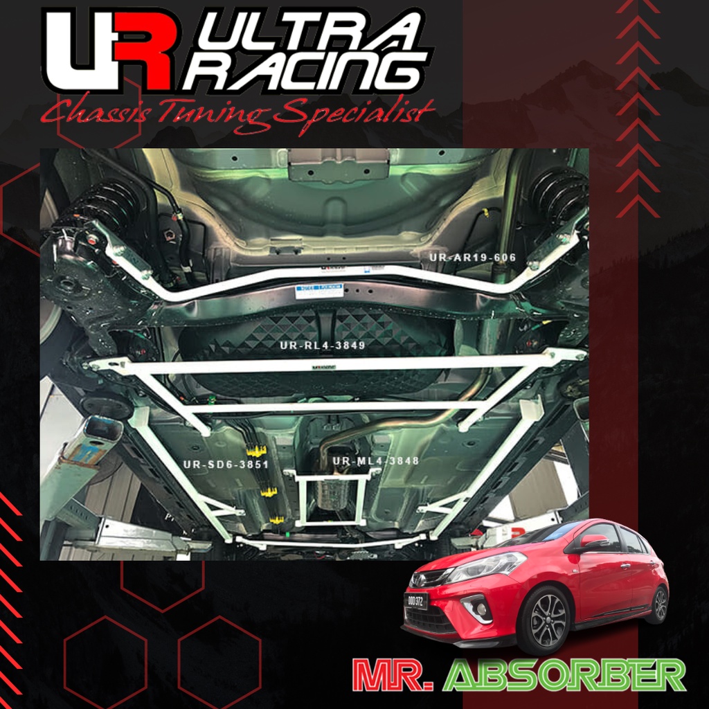 ULTRA RACING BAR MYVI MG3 2017ABOVE (M800) ANTI ROLL BAR FRONT STRUT
