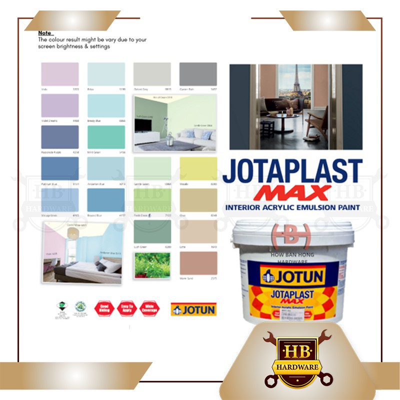 HB Hardware7L Jotaplast Emulsion Paint / Ceiling Paint/ Cat Dalam Wall ...