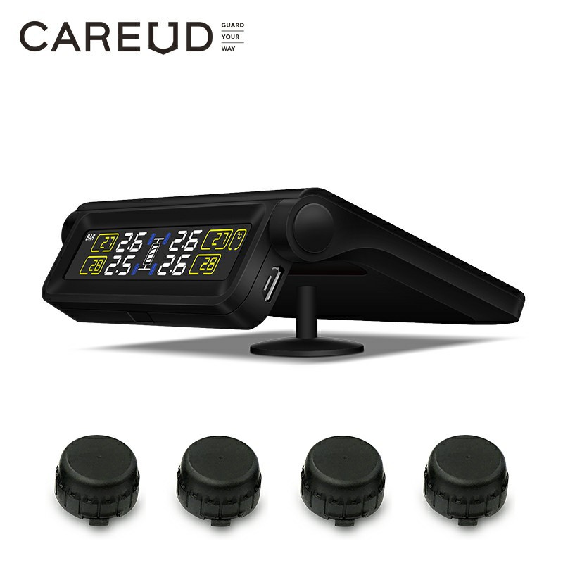 Careud TPMS Solar Wireless Tire Pressure Monitoring System External