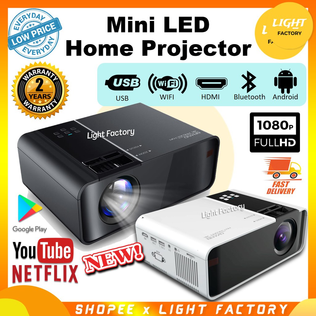 G86 Android Mini Projector Full HD 1080P Proyector WIFI LCD LED