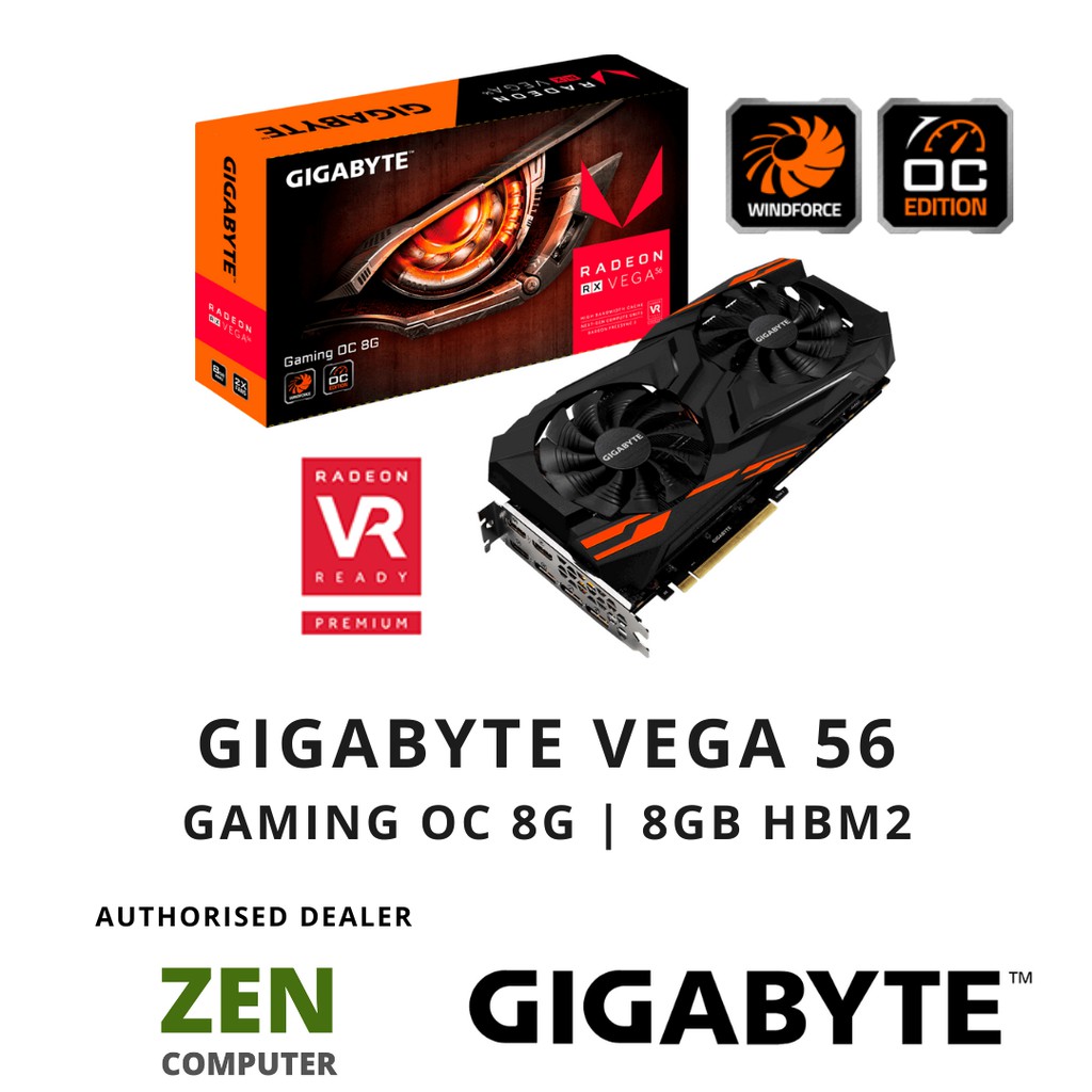 Gigabyte radeon rx vega clearance 56 gaming oc 8g