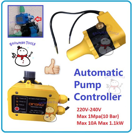 OX-1 Automatic Water Pump Pressure Controller Switch Control 240V Pump ...