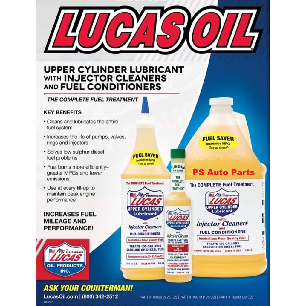 Reviews For Lucas Oil Upper Cylinder Lube/Fuel Treatment Pg, 50 OFF
