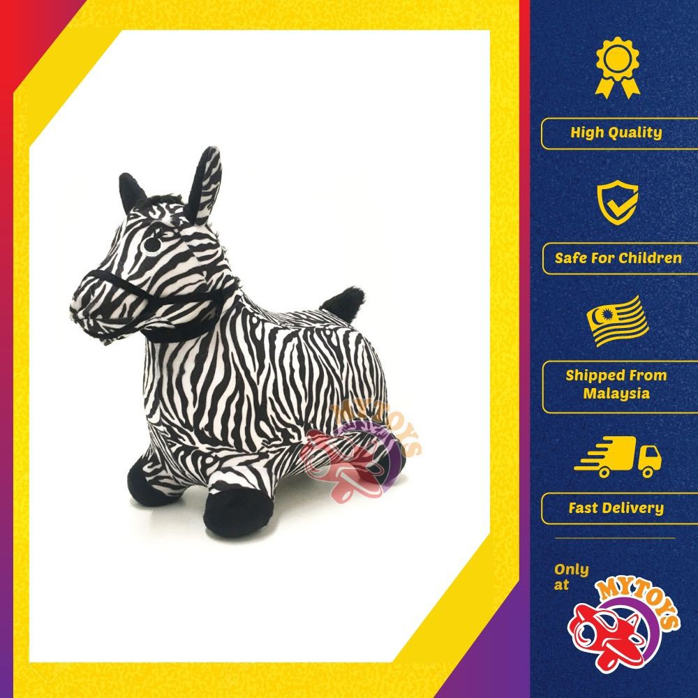 Fabric Covered Inflatable Bouncing Animal Bouncing Zebra Horse Jumping