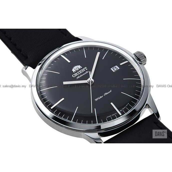 ORIENT Watch FAC0000DB0 Men s Analog 2nd Generation Bambino Version 3 Date Automatic Leather Strap Black Original Shopee Malaysia