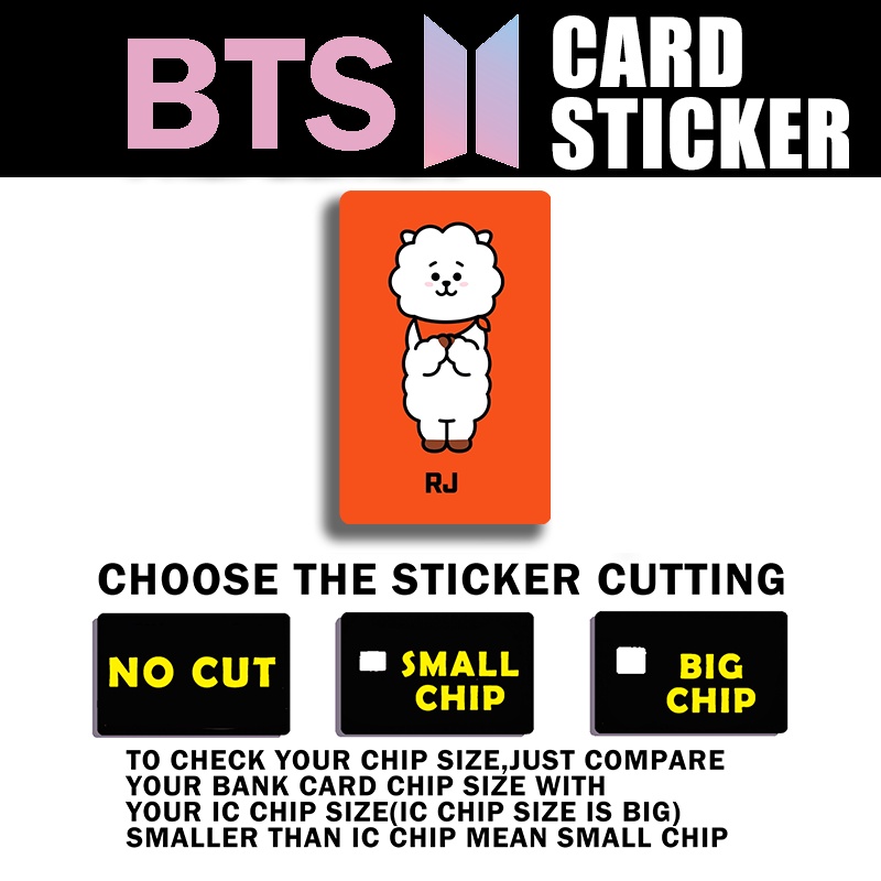 BTS - T*G STICKER - ATM STICKER - CARD STICKER - BANK CARD STICKER ...