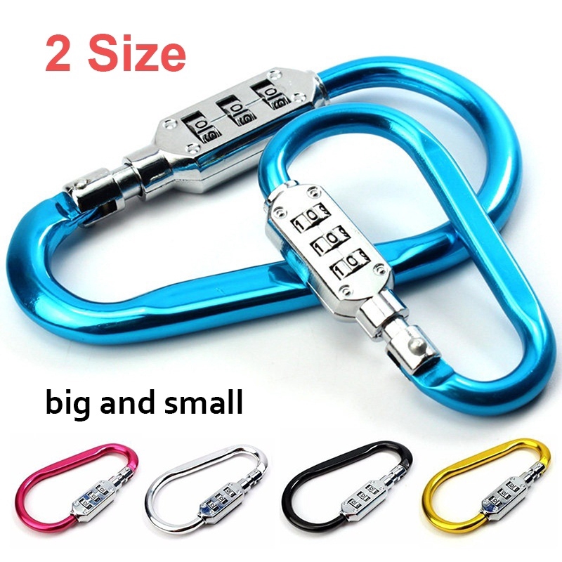 3 Dial Bag Suitcase Combination Lock Luggage Padlock Coded Lock Two