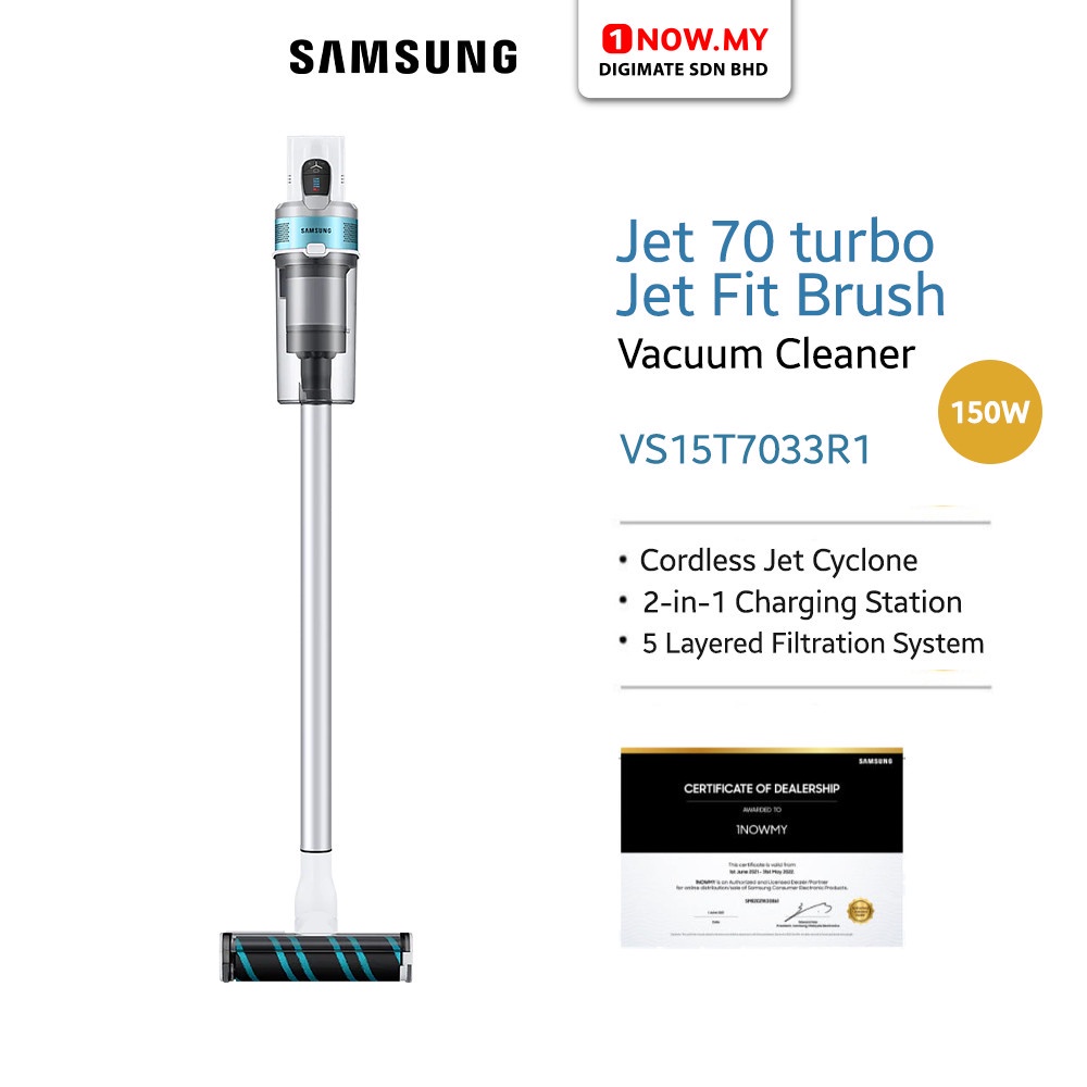 SAMSUNG Jet 70 Easy Vacuum Cleaner VS15T7033R1 (Cordless, with Soft