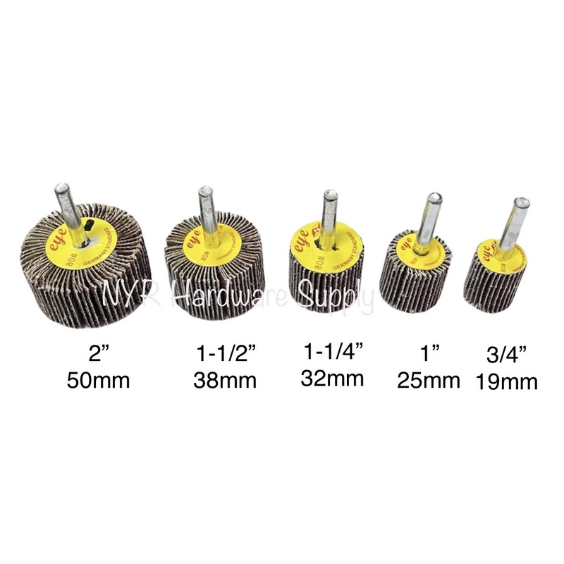Flap Wheel 6mm Shank 19mm 25mm 32mm 38mm 50mm P80 P120 Sanding Sand
